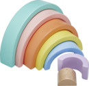 Bild 1 von IDEENWELT Holz-Stapelspiel Regenbogen pastell