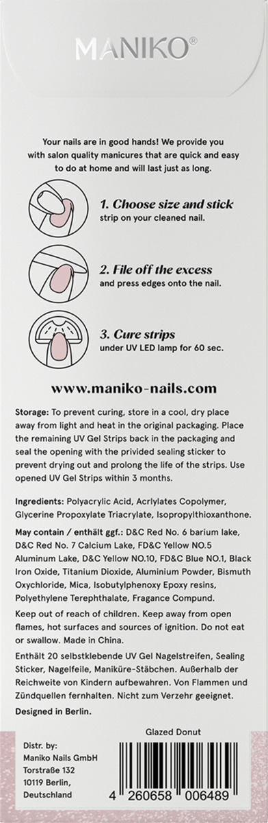 Bild 2 von MANIKO UV Gel Strip Glazed Donut