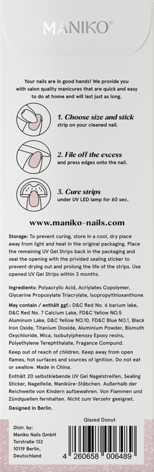 Bild 2 von MANIKO UV Gel Strip Glazed Donut