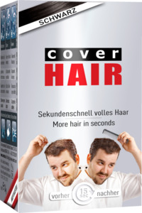 COVER HAIR Haarverdichtung mit Schütthaar schwarz 71.07 EUR/100 g