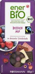 enerBiO Beeren-Mix in viererlei Schokoladen 3.52 EUR/100 g
