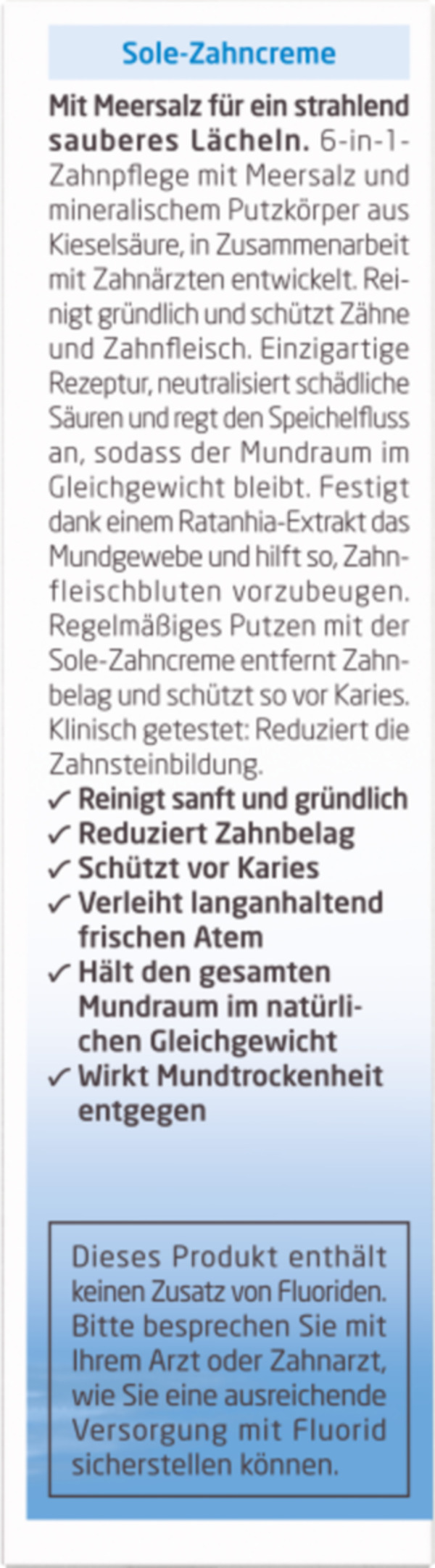 Bild 2 von Weleda Sole-Zahncreme 5.19 EUR/100 ml