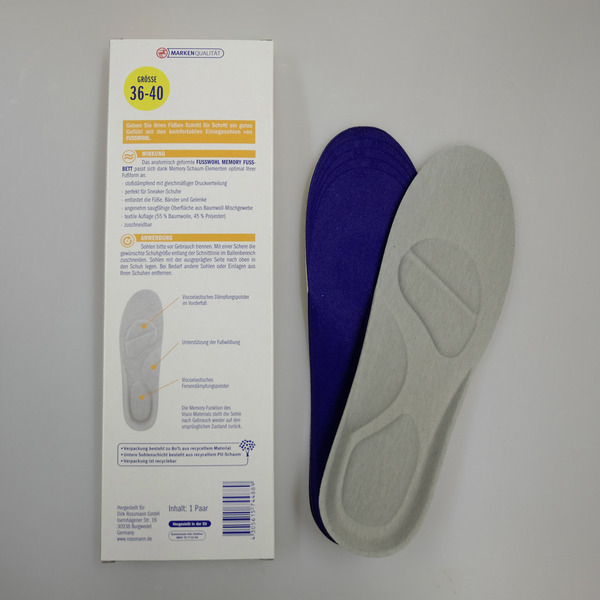 Bild 4 von Fusswohl Memory Fussbett Größe 36-40