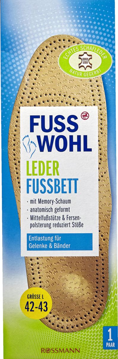 Bild 1 von Fusswohl Lederfußbett Größe L 42-43