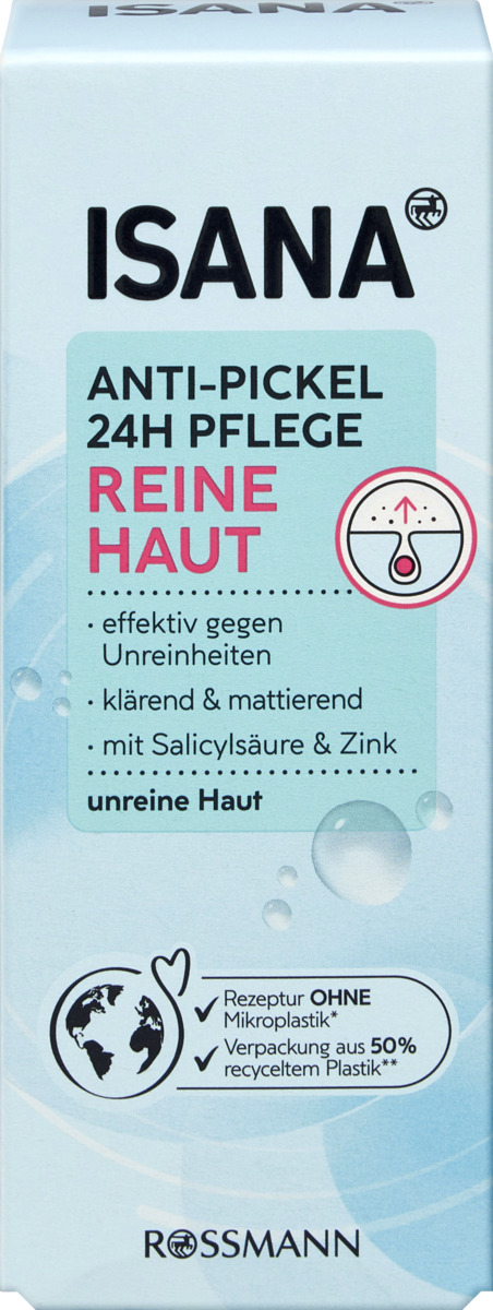 Bild 1 von ISANA Young Anti-Pickel Feuchtigkeitscreme 24H 3.98 EUR/100 ml