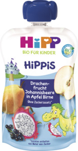 HiPP Bio Hippis Drachenfrucht-Johannisbeere in Apfel-Birne (6 x 100.00g)