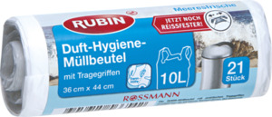 RUBIN Duft-Hygiene-Müllbeutel mit Tragegriffen 10 l