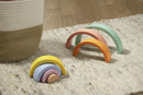 Bild 2 von IDEENWELT Holz-Stapelspiel Regenbogen pastell