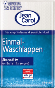 Jean Carol Einmal-Waschlappen sensitiv