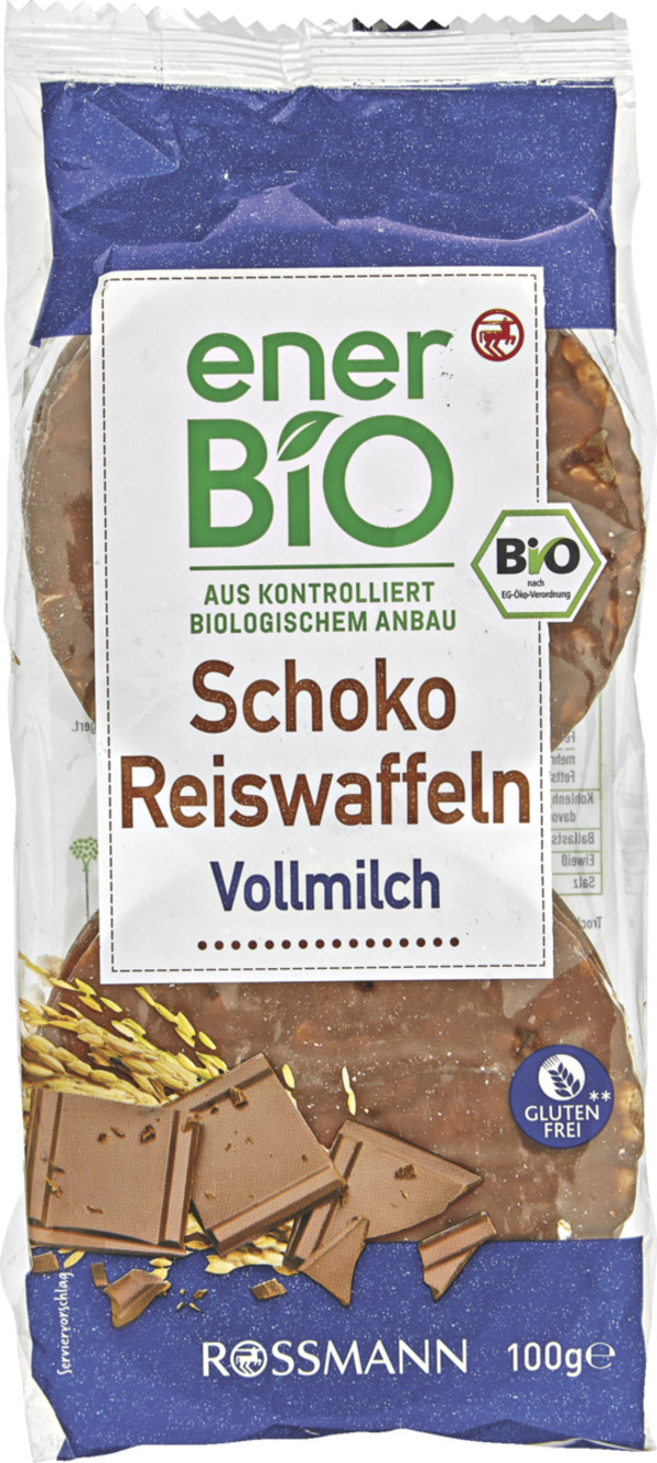 Bild 1 von enerBiO Bio Schoko Reiswaffeln Vollmilch