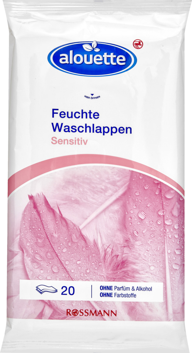 Bild 1 von alouette Feuchte Waschlappen ´´Sensitiv´´