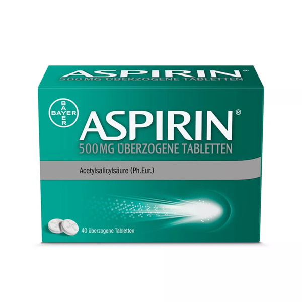 Bild 1 von Aspirin 500 mg überzogene Tabletten 40 St