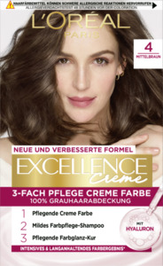 L’Oréal Paris Excellence Creme 4 mittelbraun