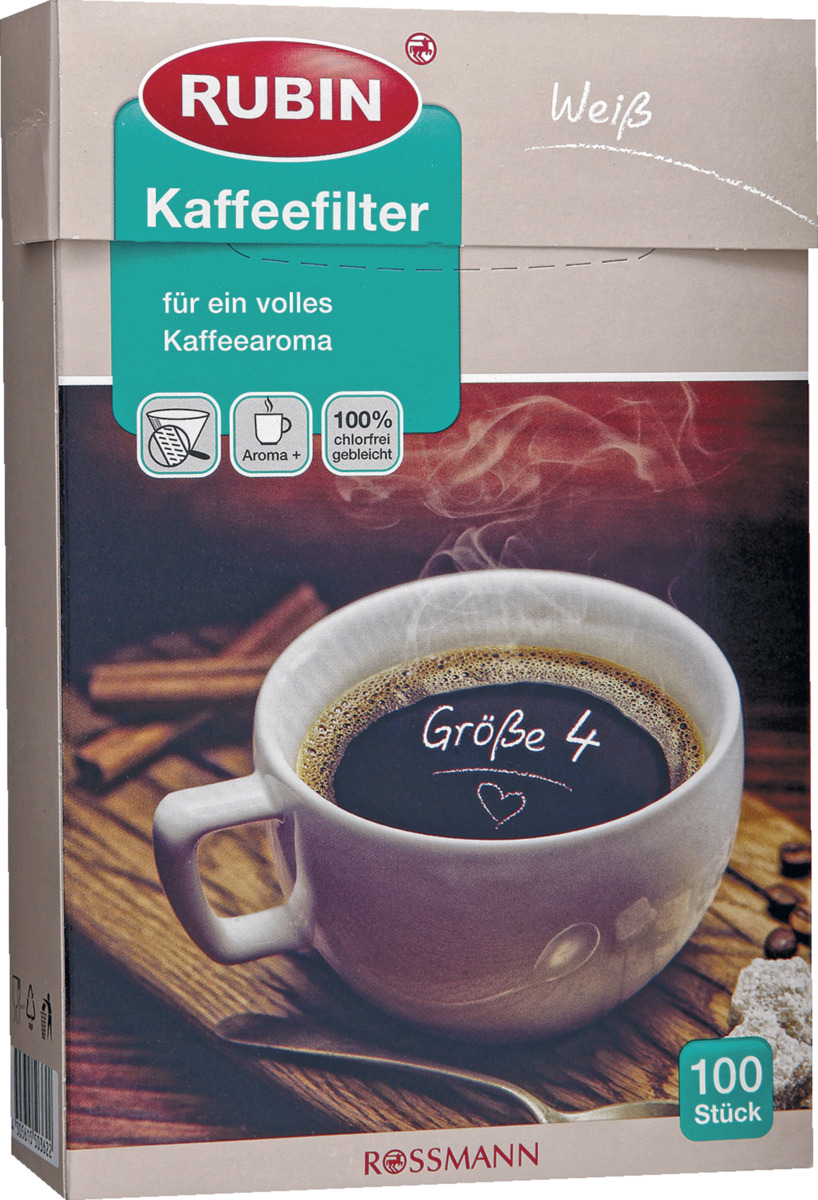 Bild 1 von RUBIN Kaffeefilter Gr. 4