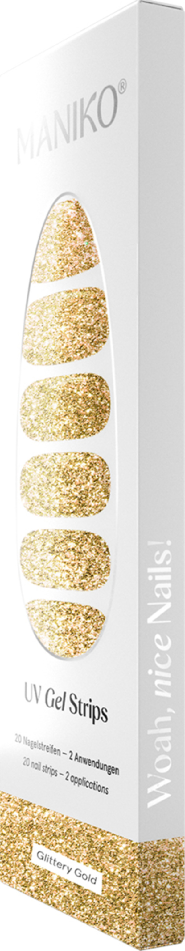 Bild 2 von MANIKO UV Gel Strip Glittery Gold
