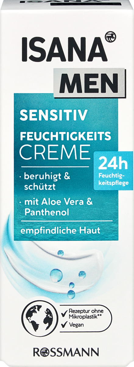 Bild 1 von ISANA MEN Sensitiv Feuchtigkeitscreme