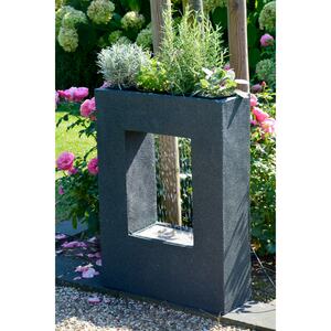 Dobar 96110e Design-Gartenbrunnen mit Pflanzoption
