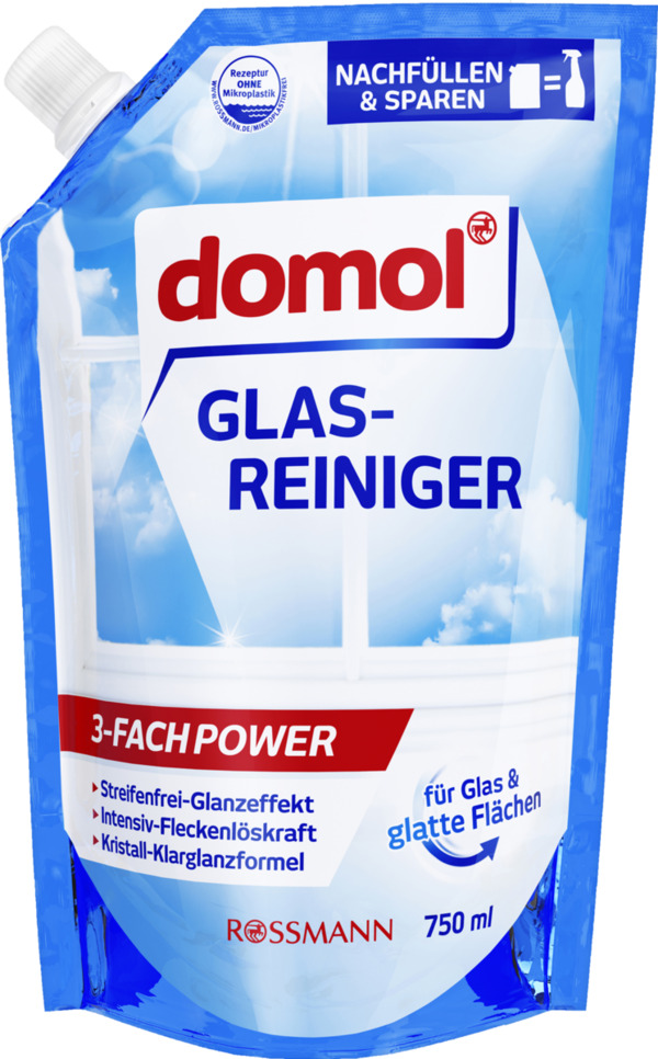 Bild 1 von domol Glasklar Nachfüllbeutel 1.00 EUR/1 l