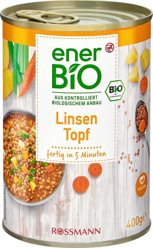 Bild 1 von enerBiO Linseneintopf 4.73 EUR/1 kg