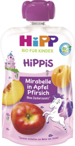 HiPP Bio Hippis Mirabelle in Apfel-Pfirsich (6 x 100.00g)