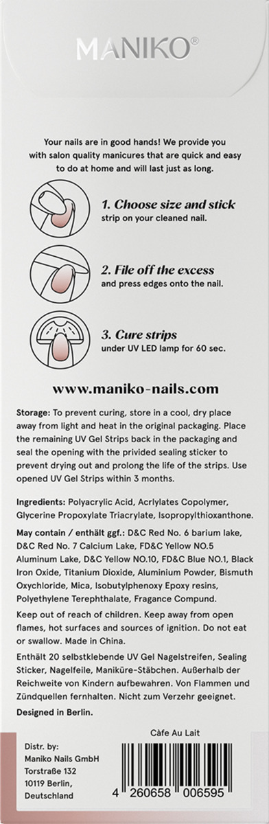 Bild 3 von MANIKO UV Gel Strip Cafe Au Lait