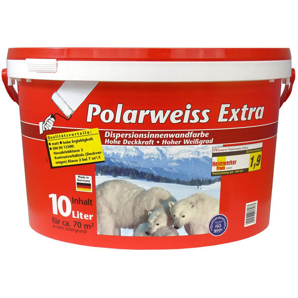 Bild 1 von Wilckens Farben Gmbh Wandfarbe 'Polarweiß' matt 10 l