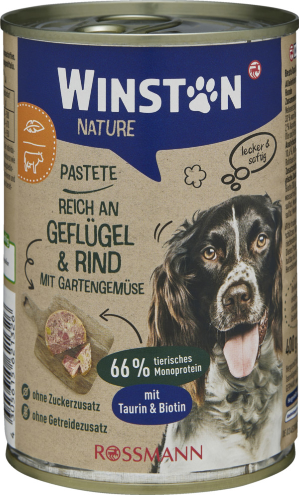 Bild 1 von Winston Nature Geflügel & Rind mit Gartengemüse 2.23 EUR/1 kg