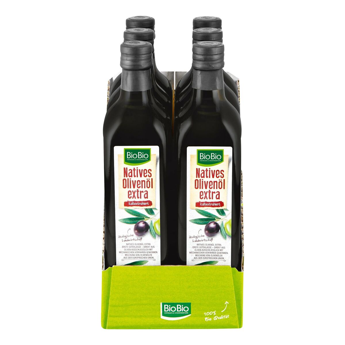 Bild 1 von BioBio Natives Olivenöl Extra 750 ml, 6er Pack