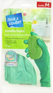 flink & sauber Haushalts Handschuhe extra hautfreundlich, Gr. M