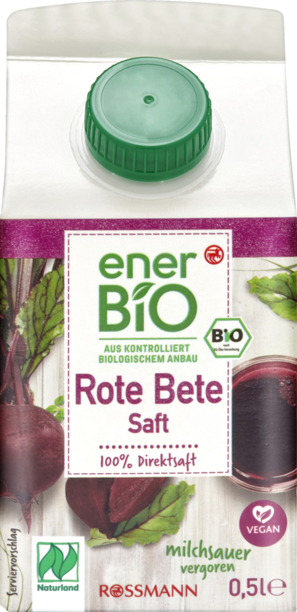 Bild 1 von enerBiO Rote Bete Saft 1.42 EUR/1 l