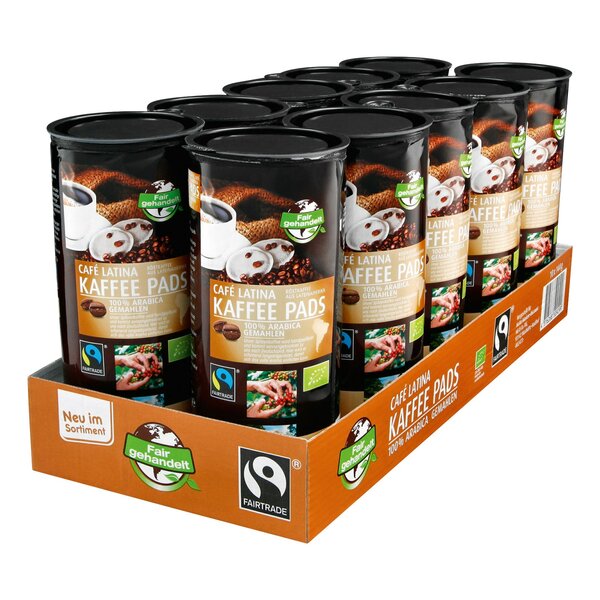 Bild 1 von Bio Fairtrade Cafe Latina Kaffeepads 144 g, 10er Pack