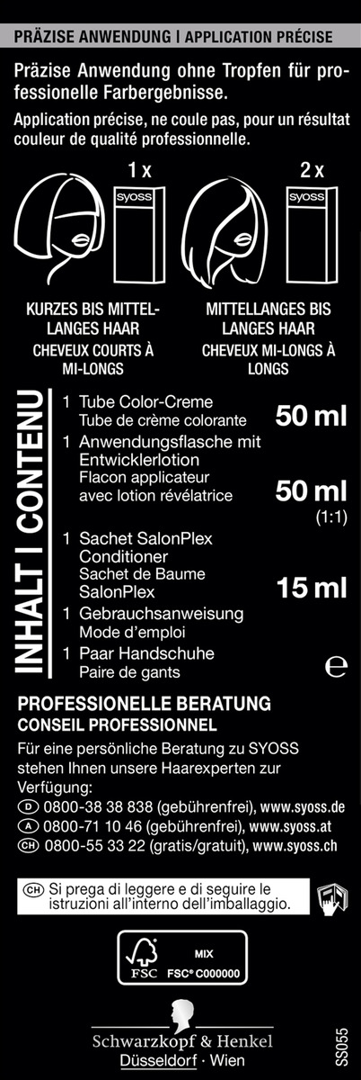 Bild 2 von Syoss Professional Performance Cool Blonds 10_55 Platinum Blond