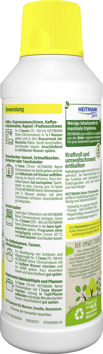 Bild 4 von Heitmann pure reine Citronensäure flüssig