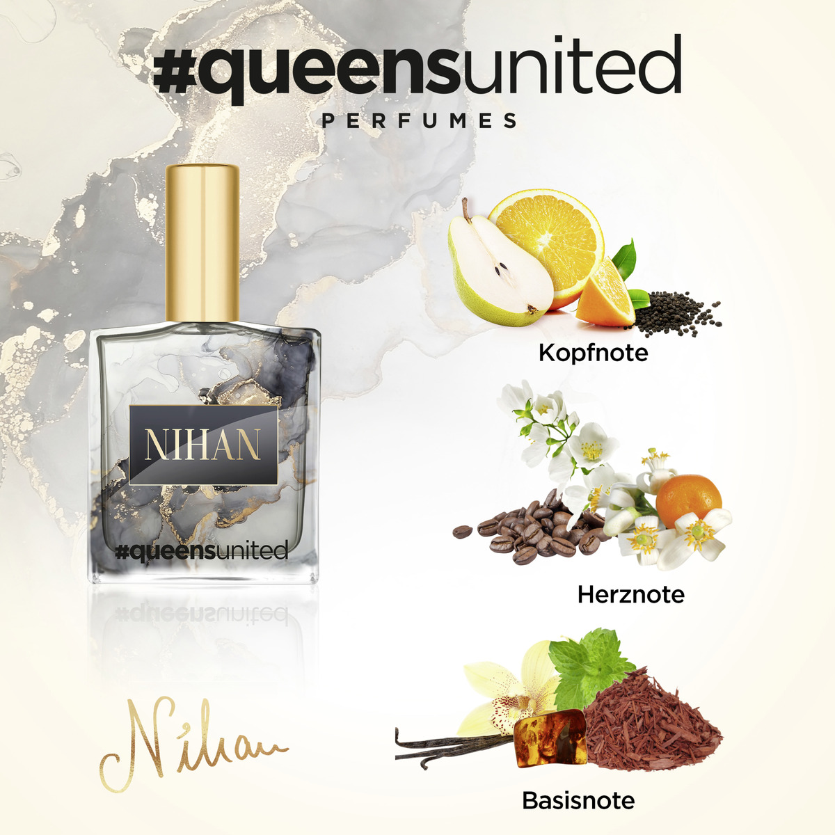 Bild 3 von Queens United Nihan Black Haarparfum