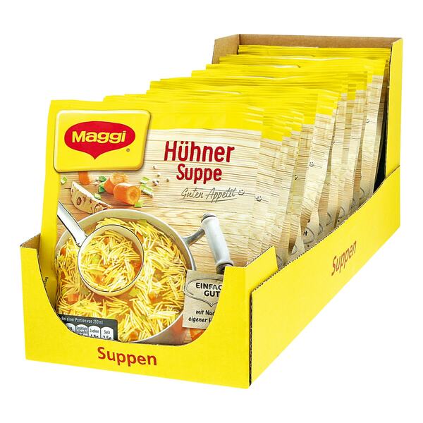 Bild 1 von Maggi Guten Appetit Hühnersuppe ergibt 1 Liter, 20er Pack