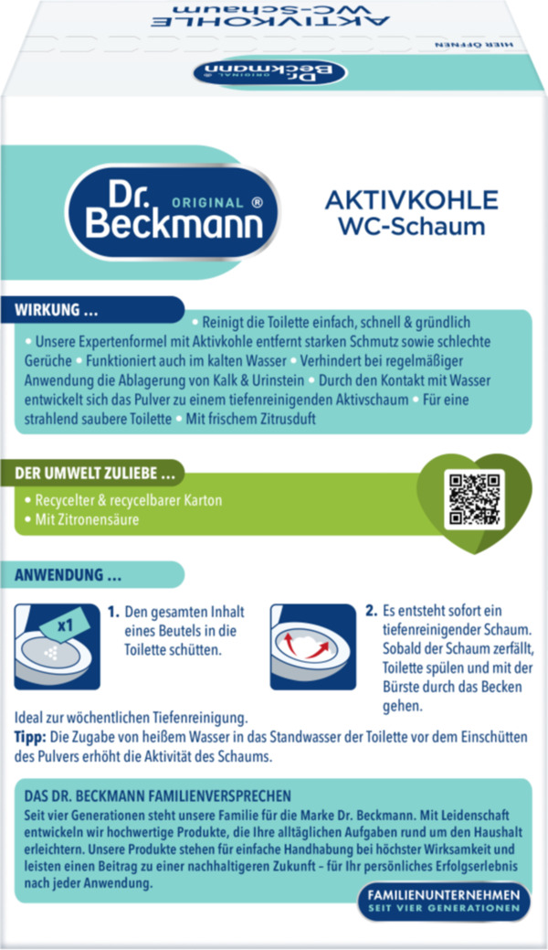 Bild 4 von Dr. Beckmann Aktivkohle WC-Schaum Zitrus 9.97 EUR/1 kg