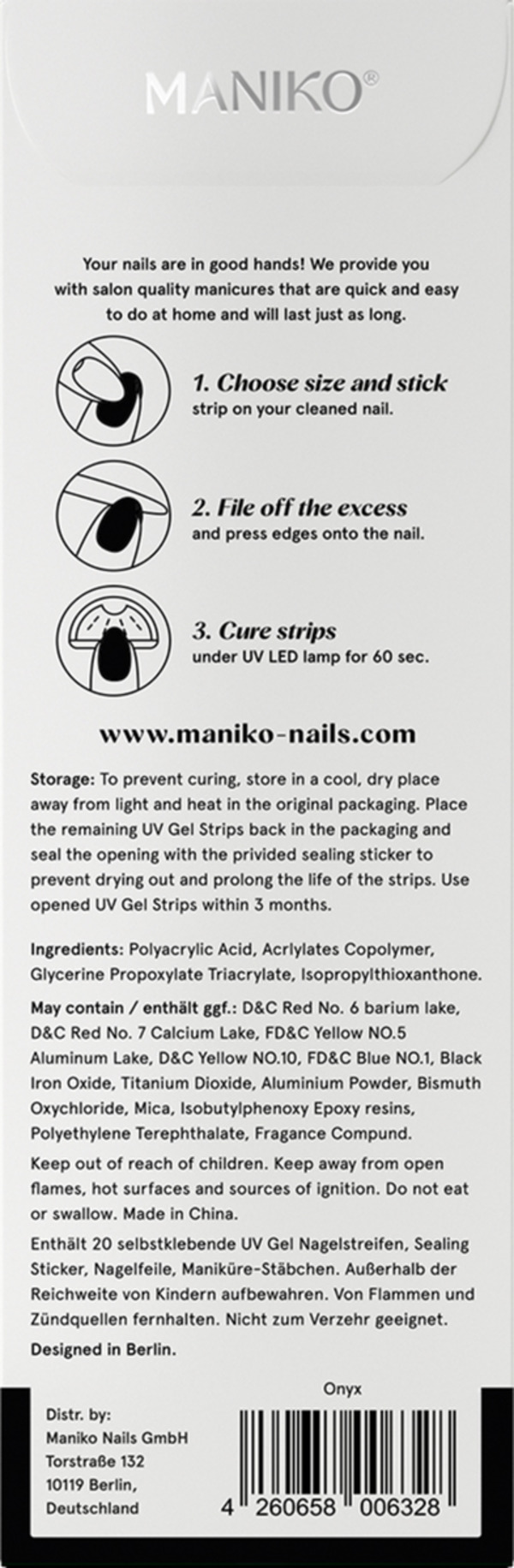 Bild 3 von MANIKO UV Gel Strip Onyx