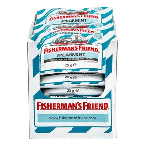 Fishermans Friend Spearemint ohne Zucker 25 g, 24er Pack
