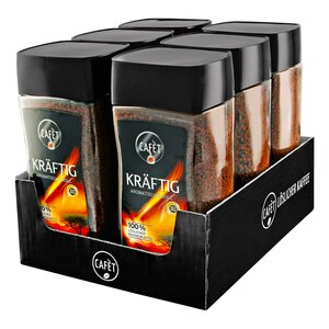 Cafet Instantkaffee Kräftig 200 g, 6er Pack