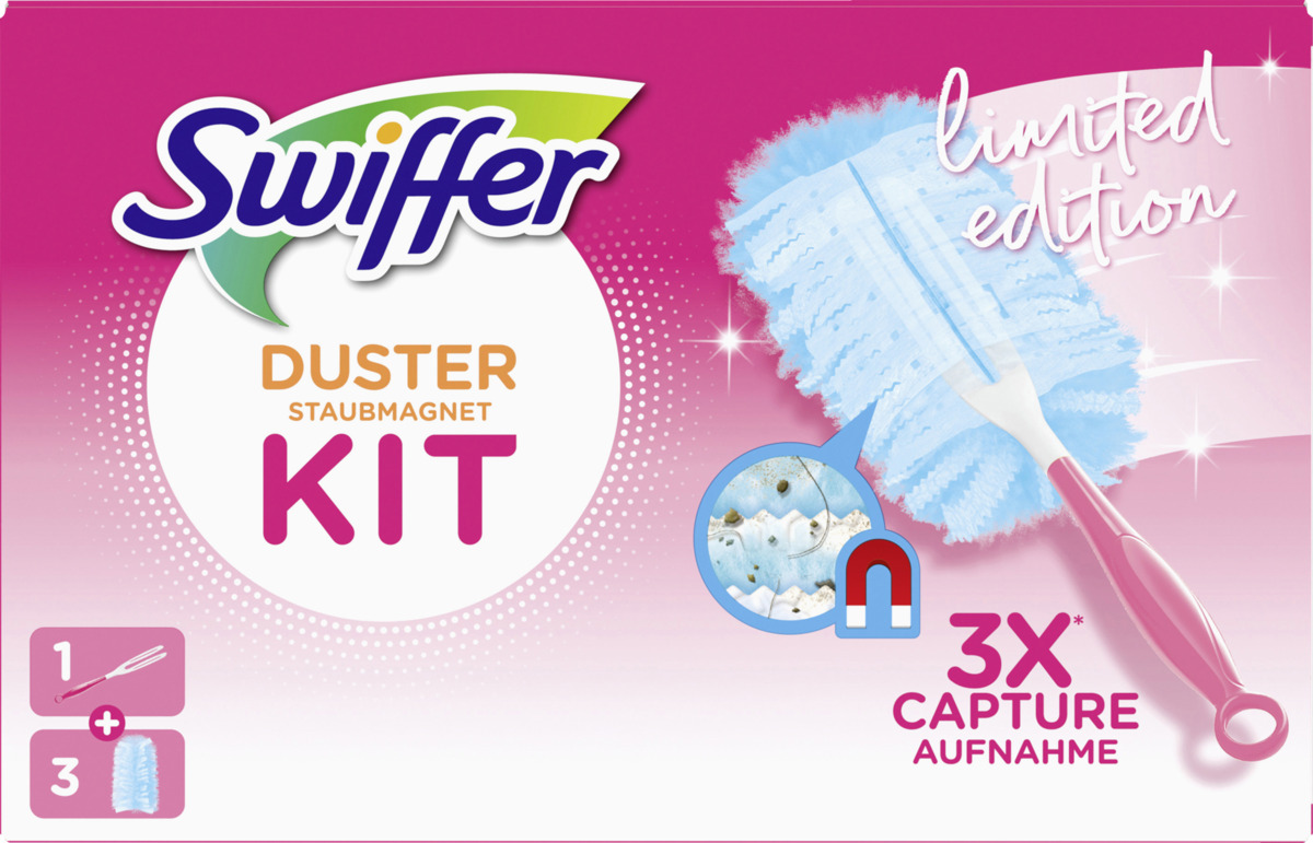 Bild 4 von Swiffer Staubmagnet Starterset Pink (Griff + 3 Tücher)