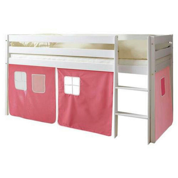 Bild 1 von SPIELBETT Kiefer massiv 90/200 cm Rosa, Weiß, Hellrosa