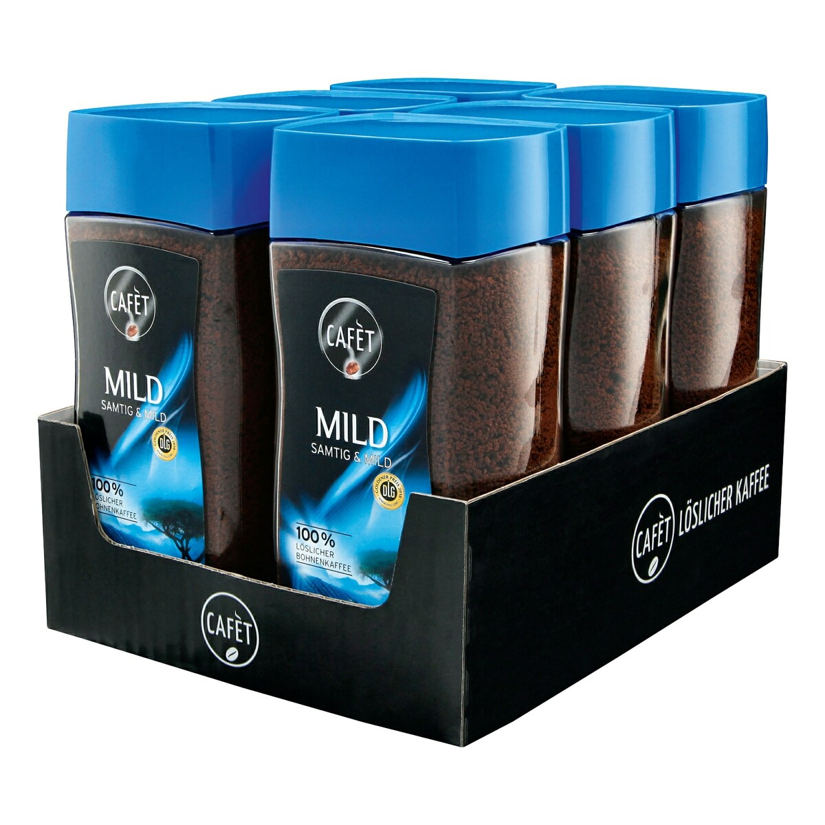 Bild 1 von Cafet Instantkaffee Mild 200 g, 6er Pack
