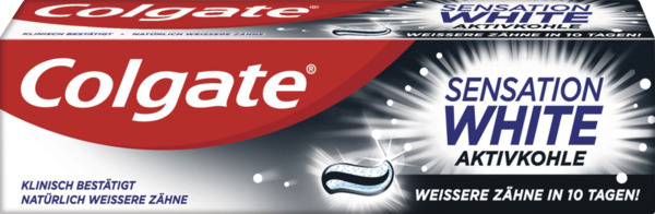 Bild 1 von Colgate Sensation White Aktivkohle Zahnpasta