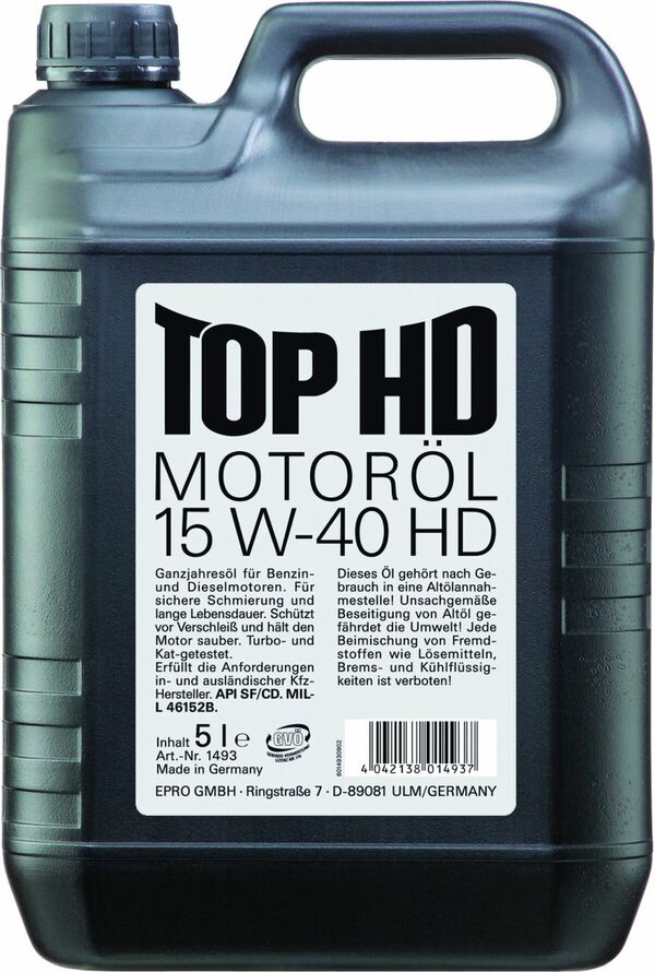 Bild 1 von Liqui Moly Motoröl Top HD 15W-40
, 
5 l