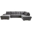 Bild 1 von WOHNLANDSCHAFT Grau Webstoff