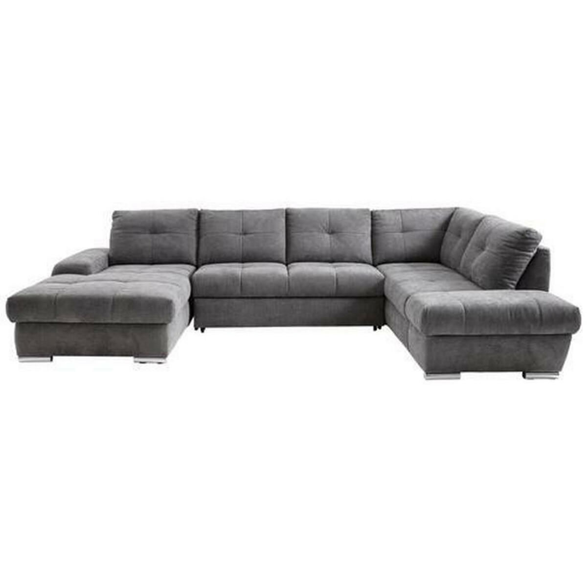 Bild 1 von WOHNLANDSCHAFT Grau Webstoff