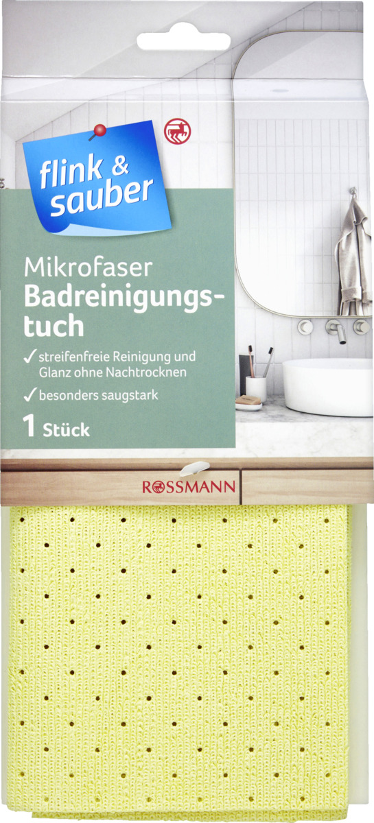 Bild 2 von flink & sauber Mikrofaser Badreinigungstuch