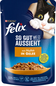 Felix So gut wie es aussieht mit Huhn in Gelee 0.59 EUR/100 g