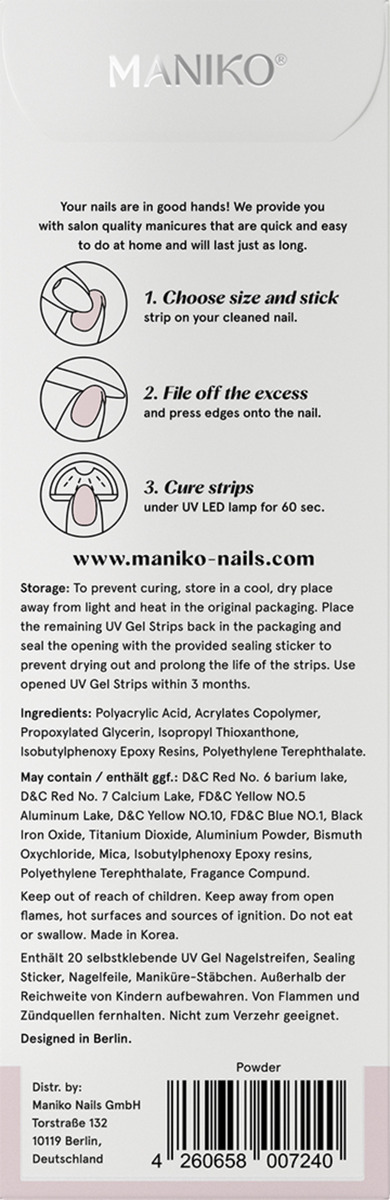 Bild 3 von MANIKO UV Gel Strip Powder