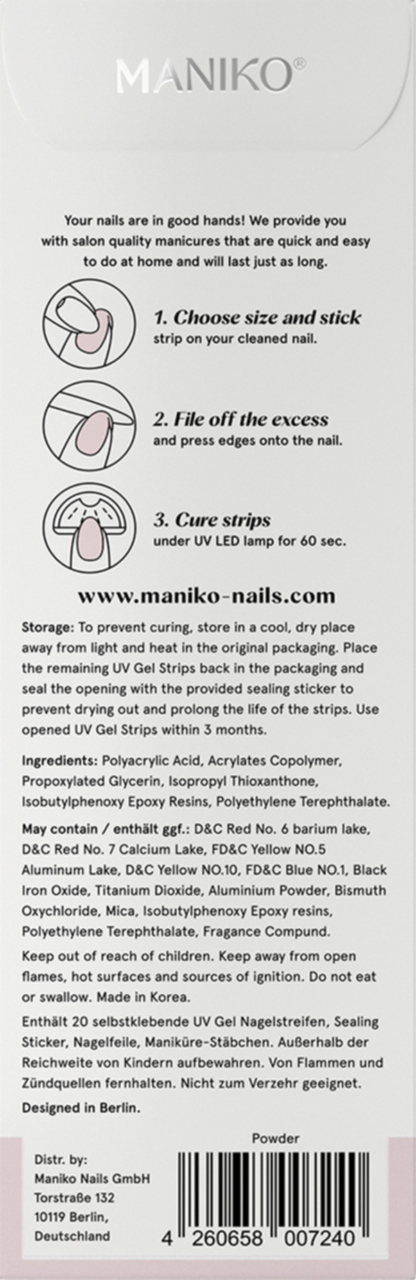 Bild 3 von MANIKO UV Gel Strip Powder